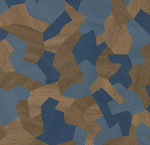 Sarlon 19 Дб graphic and colour 98507T4319 blue shaped wood